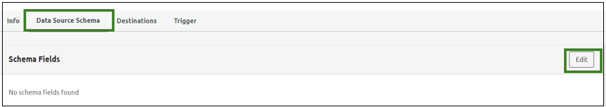 Edit Data Source Schema